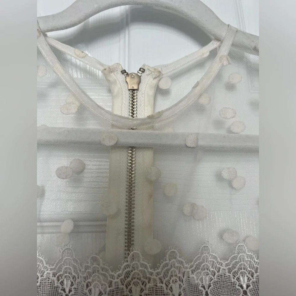 Bronx and Banco Majiorca Dot Lace Cocktail Dress